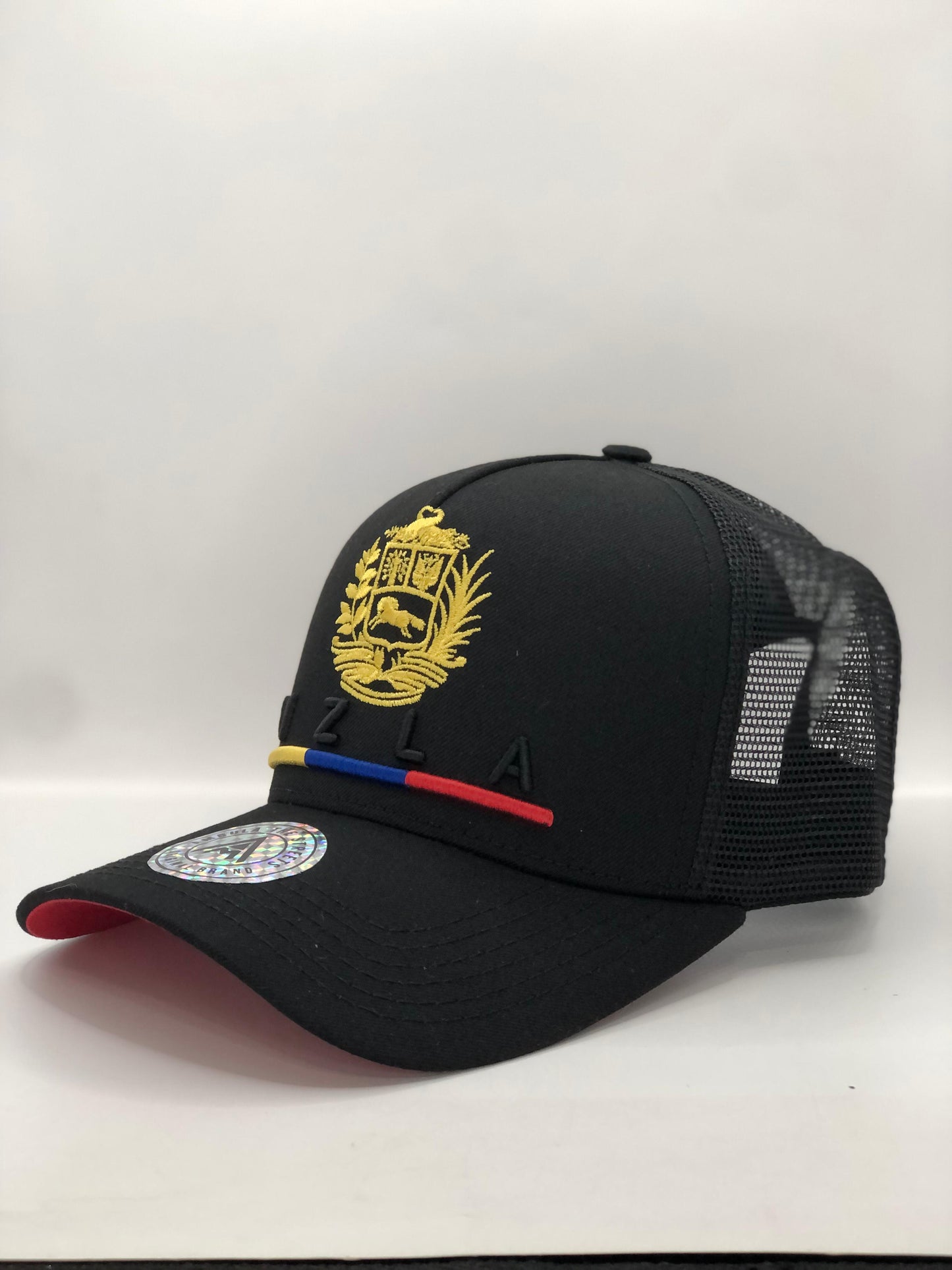 Gorra / Jockey AMBULA - Edición "VZLA ESCUDO" (Negro & Tricolor)