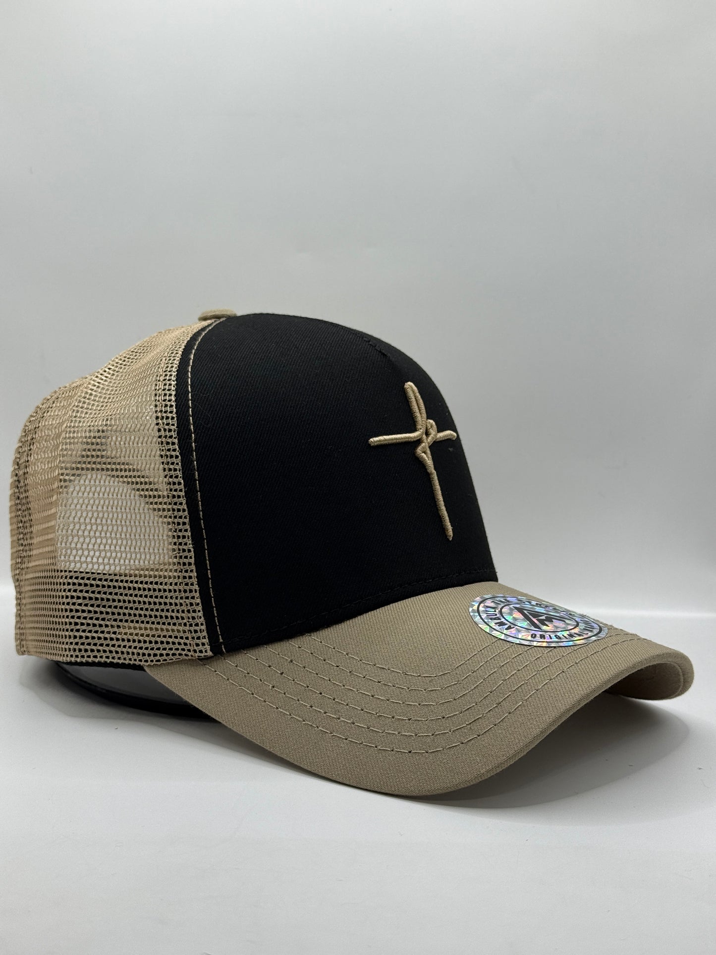 Gorra / Jockey AMBULA - Edición "Fe Bicolor" (Negro & Khaki)