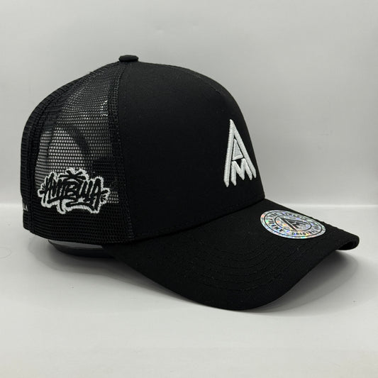 Gorra Trucker AMBULA - Edición "Logo Clásico" (Total Black)
