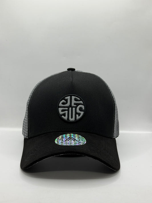 Gorra / Jockey AMBULA - Edición "JESUS Monocromo" (Negro & Gris)