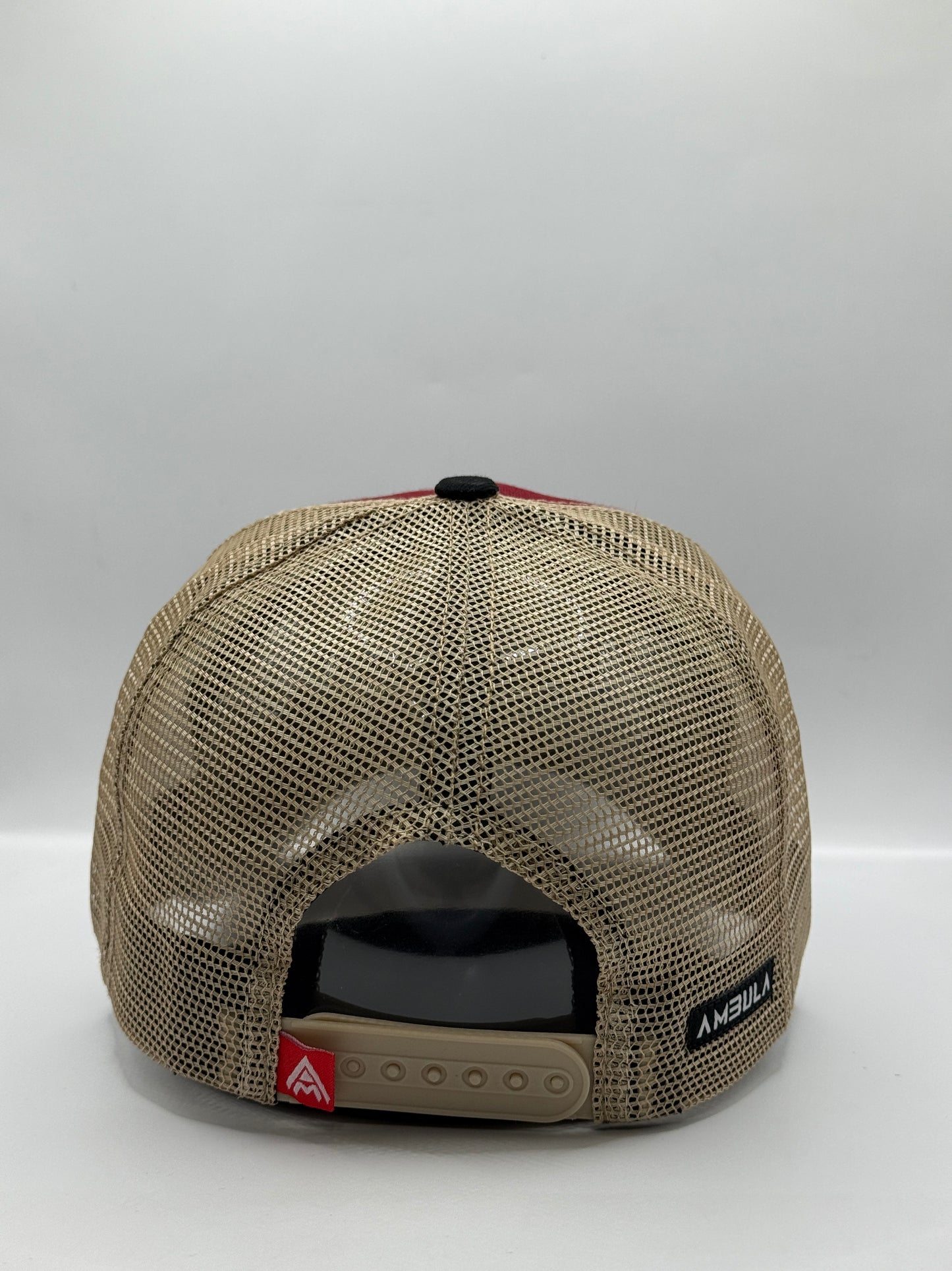 Gorra / Jockey AMBULA - Edición "Fe Tricolor" (Negro, Burdeo y Beige)