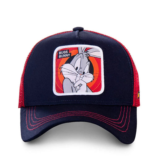 Gorra Trucker Caplabs - Edición Looney Tunes "BUGS BUNNY NAVY & Rojo"
