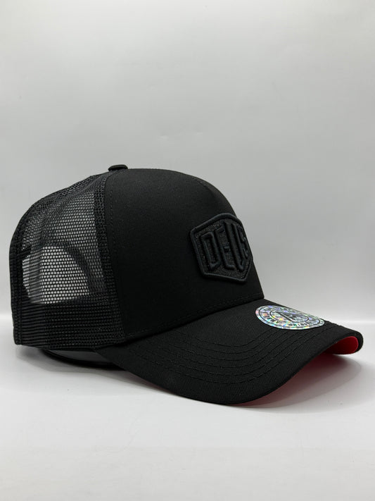 Gorra / Jockey AMBULA - Edición "DEUS Black Out" (Negro & Rojo)