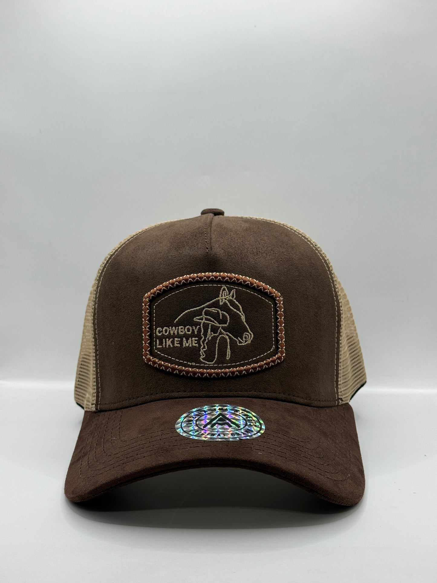 Gorra / Jockey AMBULA - Edición "COWBOY LIKE ME" (Gamuza Marrón y Beige)