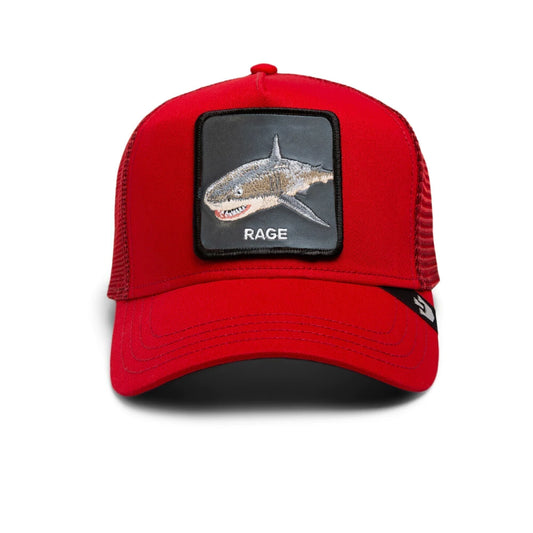 Gorra Trucker Goorin Bros. - Edición "THE RAGE SHARK" (Red & Red)
