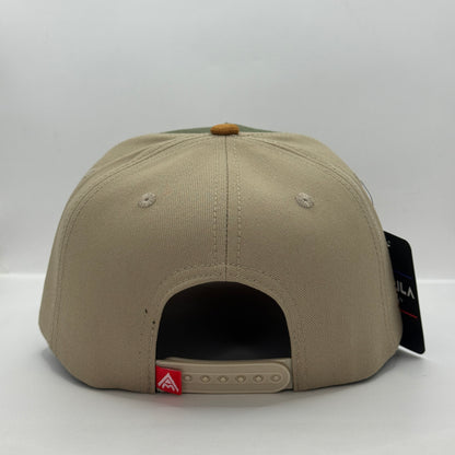 Gorra Béisbol AMBULA - Edición "DIOS" (Verde Militar, Beige & Gamuza Marrón)