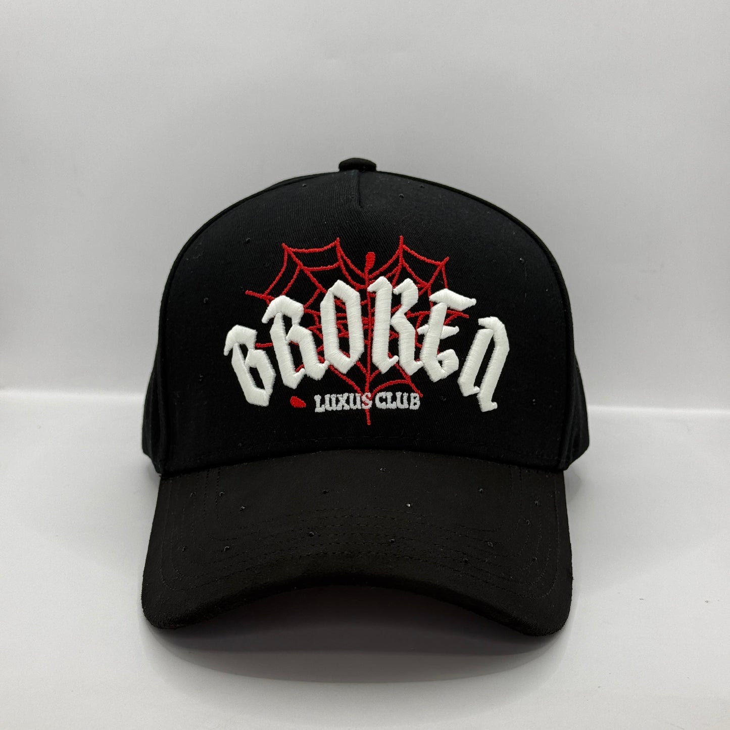 Gorra LUXUS BROKEN - Drop N.2 "LUXUS CLUB" (Negro & Rojo) 🕸️