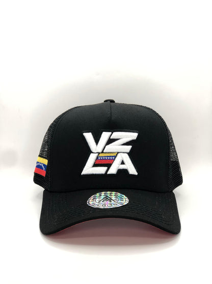 Gorra Jockey AMBULA - Edición "VZLA BOLD" (Negro & Blanco)