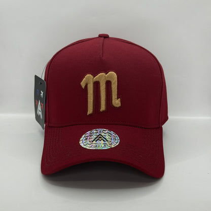 Gorra Clásica AMBULA - Edición "MAGALLANES VENEZUELA" (Vinotinto & Dorado)
