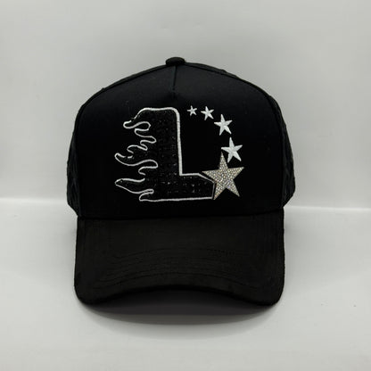 Gorra LUXUS - Drop N.3 "L-STAR" (Blackout Diamantes) ⭐