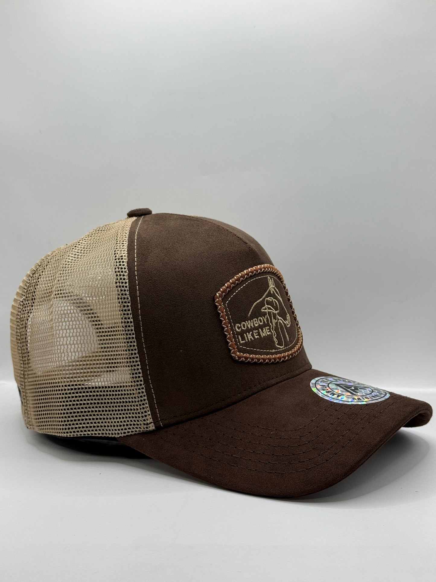 Gorra / Jockey AMBULA - Edición "COWBOY LIKE ME" (Gamuza Marrón y Beige)