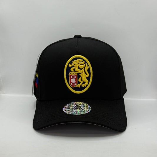 Gorra AMBULA - Edición "LEONES DEL CARACAS" (Negro, Dorado & Bandera de Venezuela)
