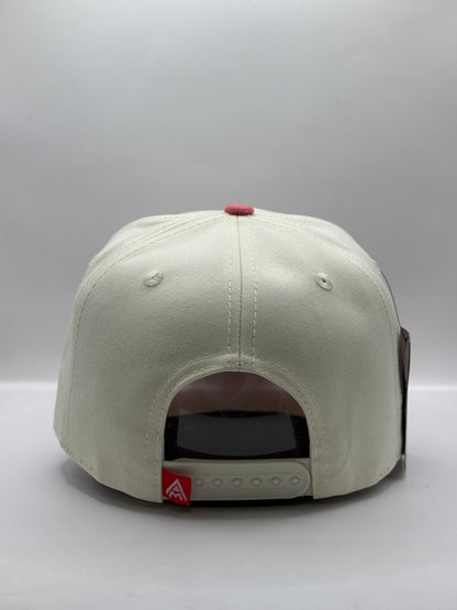 Gorra / Jockey AMBULA - Edición "Fe Fortaleza" (Crema y Rosa Viejo)