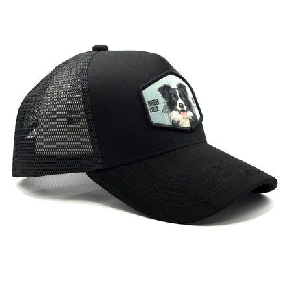 Gorra Trucker ONIX CAP - Edicion Especial "BORDER COLLIE" (Total Black)