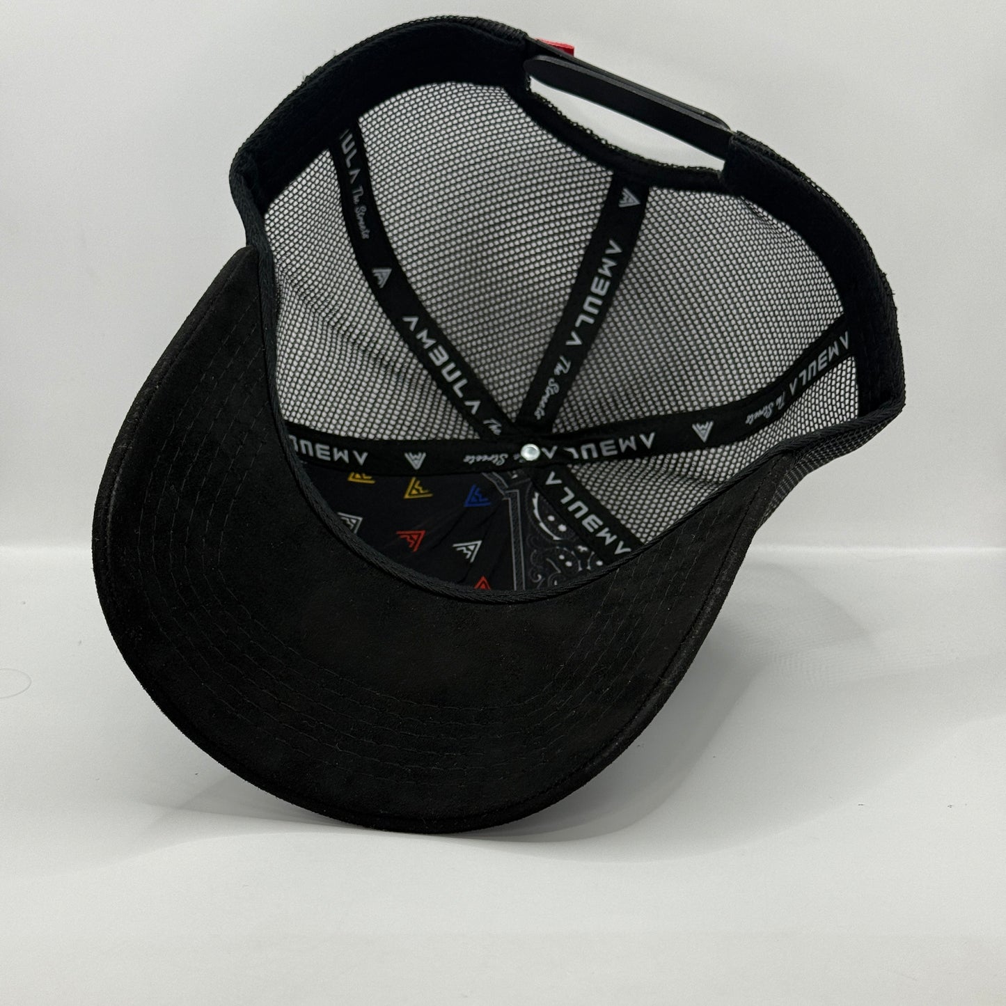 Gorra Trucker AMBULA - Edición "11:11 - MAKE A WISH" (Gris Jaspeado & Negro Suede)
