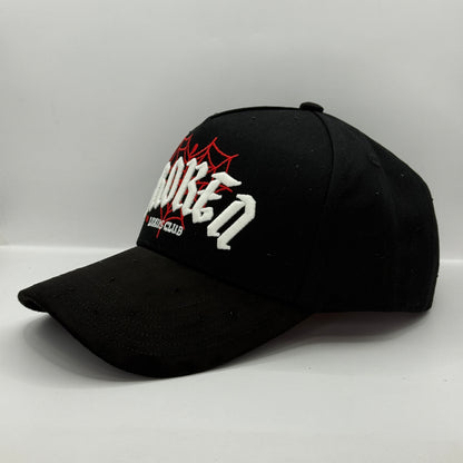 Gorra LUXUS BROKEN - Drop N.2 "LUXUS CLUB" (Negro & Rojo) 🕸️