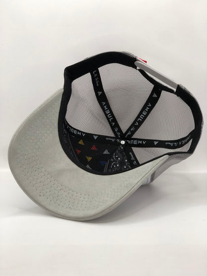 Gorra Jockey AMBULA - Edición "JESUS Suede" (Blanco & Gris)