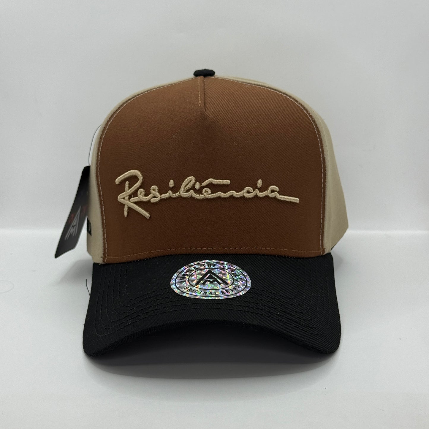 Gorra Baseball AMBULA - Edición "RESILIENCIA" (Marrón, Beige & Negro)
