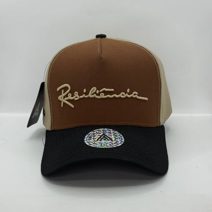 Gorra Baseball AMBULA - Edición "RESILIENCIA" (Marrón, Beige & Negro)