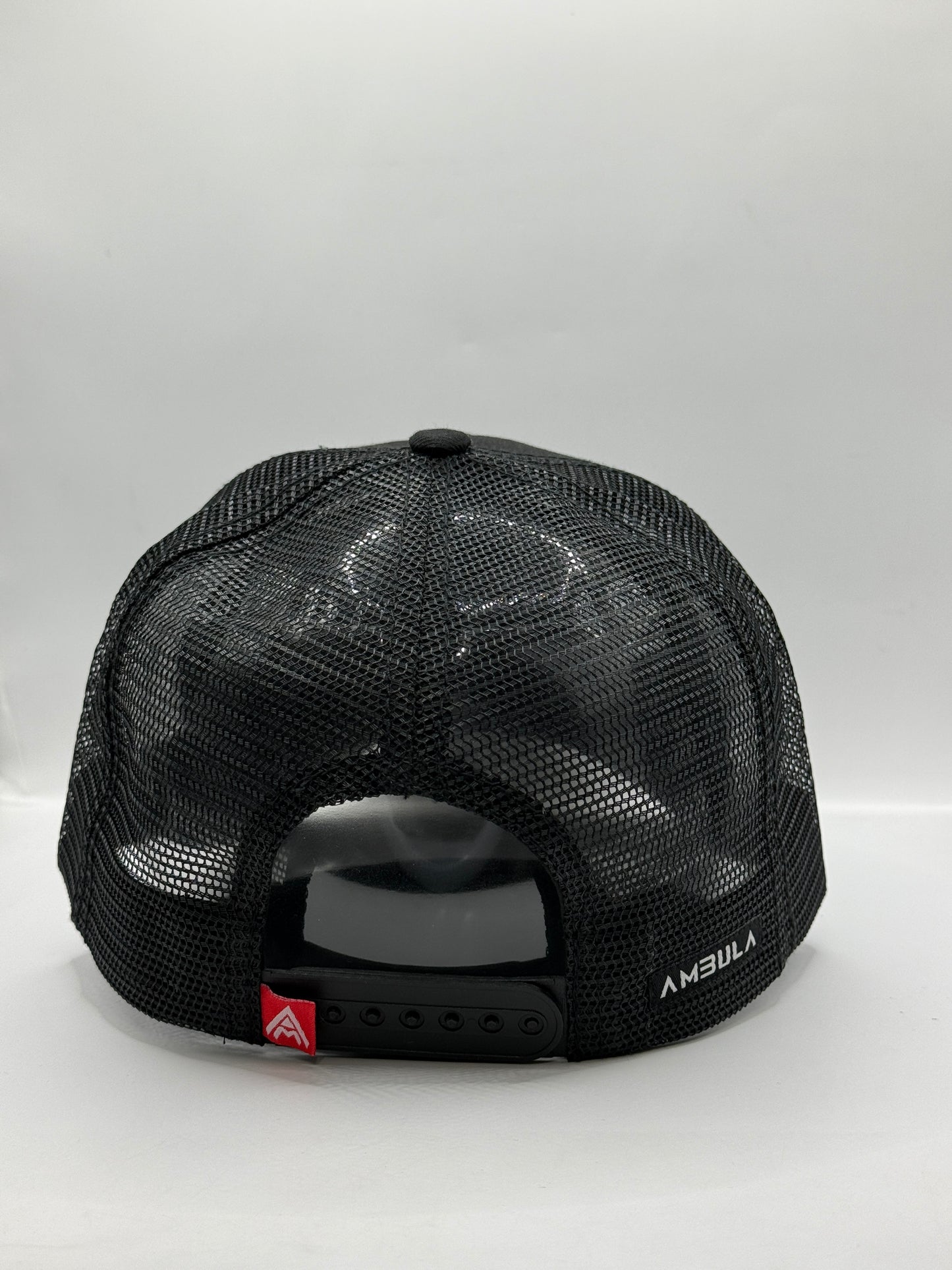 Gorra / Jockey AMBULA - Edición "JESUS Monocromo"" (Negro Letra Gris)