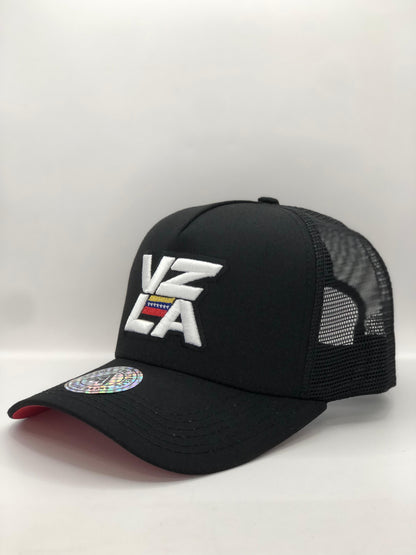 Gorra Jockey AMBULA - Edición "VZLA BOLD" (Negro & Blanco)
