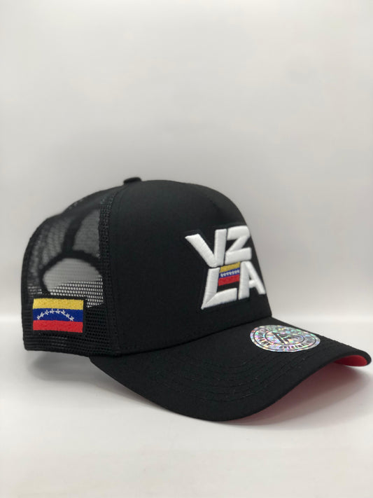Gorra Jockey AMBULA - Edición "VZLA BOLD" (Negro & Blanco)