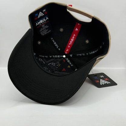 Gorra Baseball AMBULA - Edición "RESILIENCIA" (Marrón, Beige & Negro)
