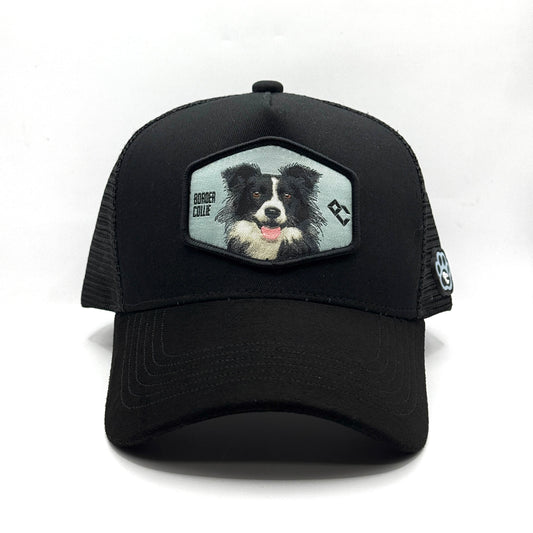 Gorra Trucker ONIX CAP - Edicion Especial "BORDER COLLIE" (Total Black)