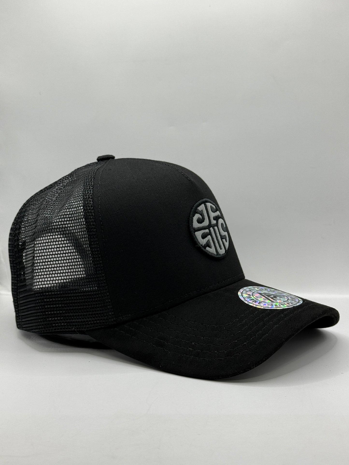 Gorra / Jockey AMBULA - Edición "JESUS Monocromo"" (Negro Letra Gris)