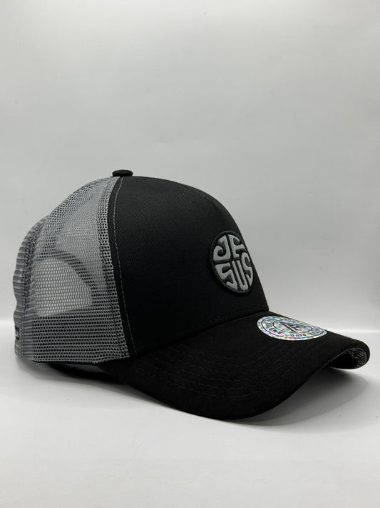 Gorra / Jockey AMBULA - Edición "JESUS Monocromo" (Negro & Gris)