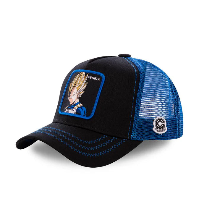 Gorra Trucker Capslab - Edición Dragon Ball Z "VEGETA DARK BLUE"