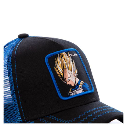 Gorra Trucker Capslab - Edición Dragon Ball Z "VEGETA DARK BLUE"
