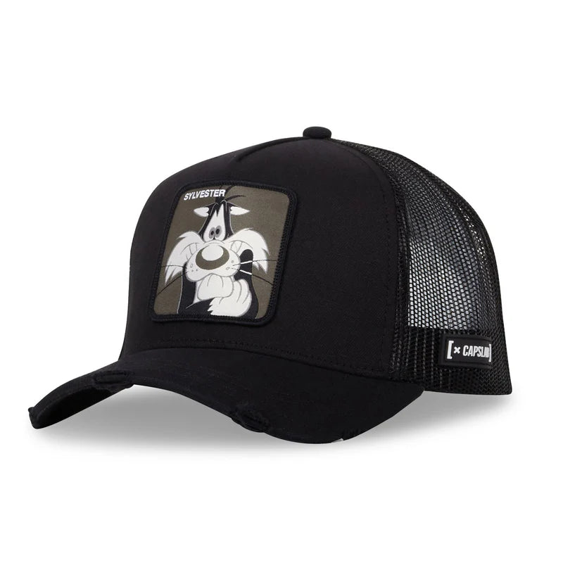 Gorra Trucker Caplabs - Edición Looney Tunes "SYLVESTER NOIR"