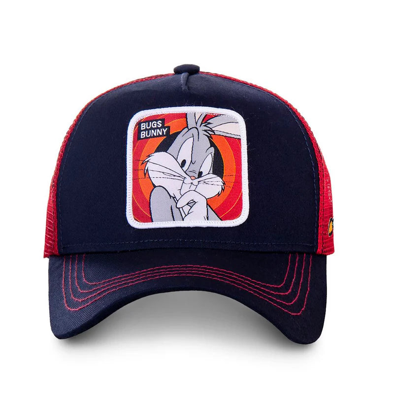 Gorra Trucker Caplabs - Edición Looney Tunes "BUGS BUNNY NAVY & Rojo"