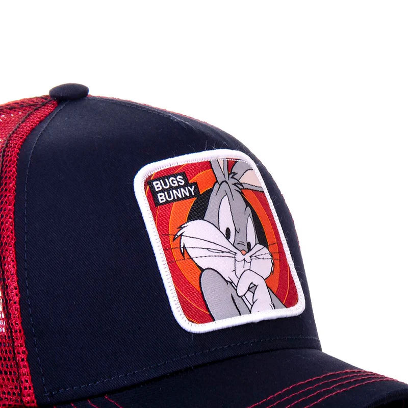 Gorra Trucker Caplabs - Edición Looney Tunes "BUGS BUNNY NAVY & Rojo"