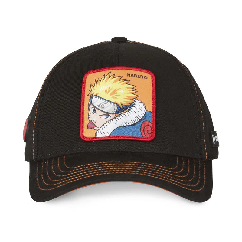 Gorra Clásica Caplabs - Edición Anime "NARUTO" (Black & Orange Patch)
