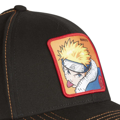 Gorra Clásica Caplabs - Edición Anime "NARUTO" (Black & Orange Patch)