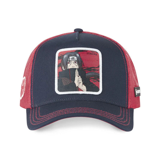 Gorra Trucker Caplabs - Edición Anime "ITACHI RED" (Navy & Red)