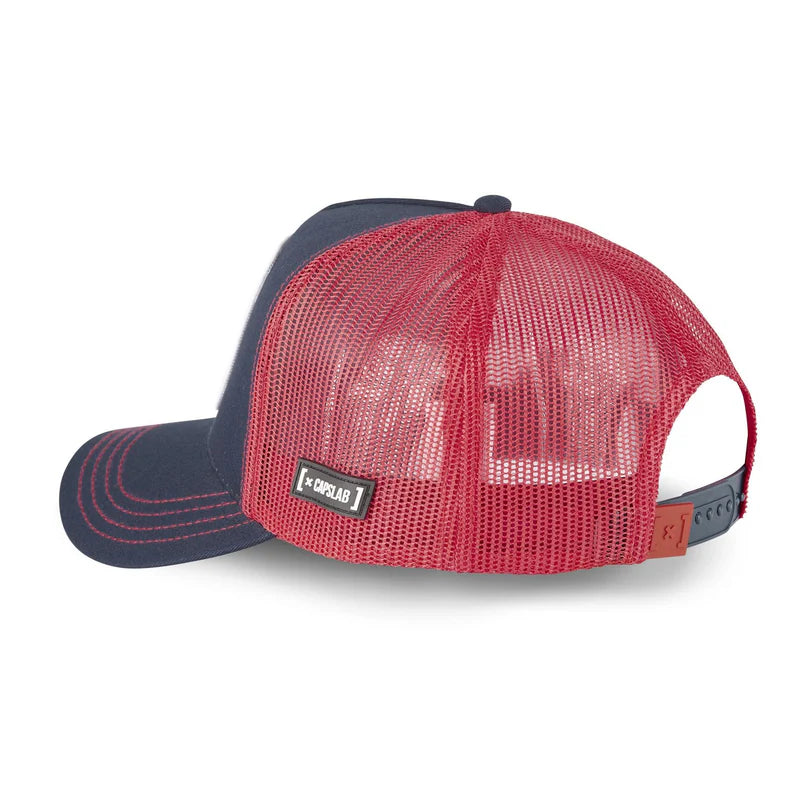 Gorra Trucker Caplabs - Edición Anime "ITACHI RED" (Navy & Red)