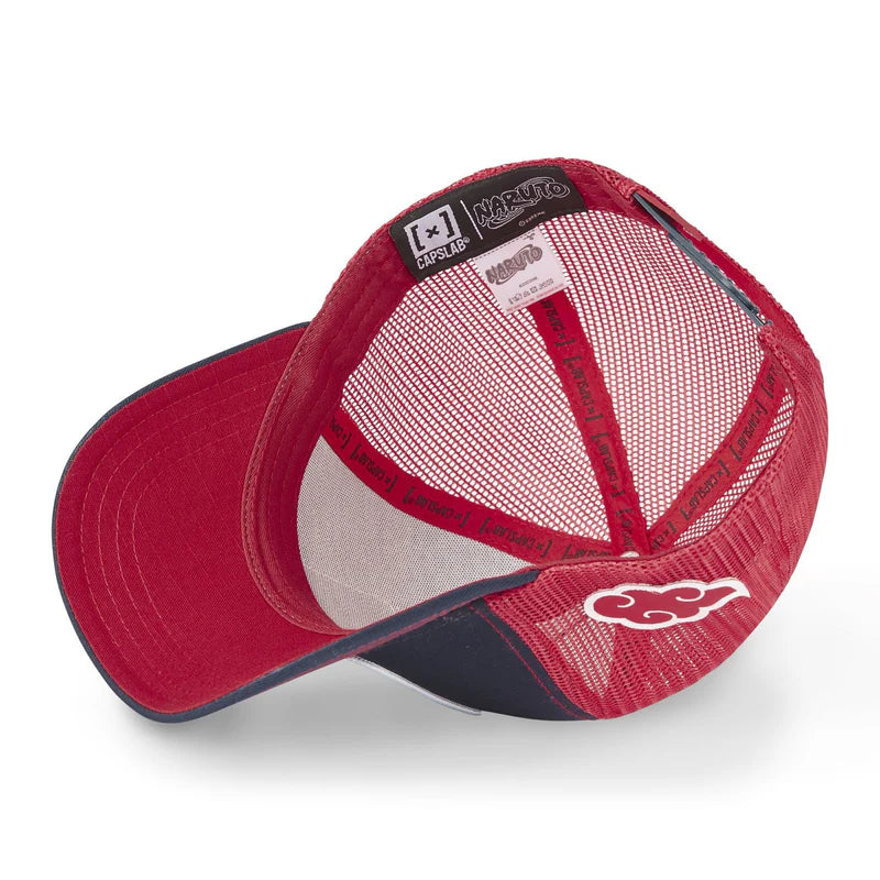 Gorra Trucker Caplabs - Edición Anime "ITACHI RED" (Navy & Red)