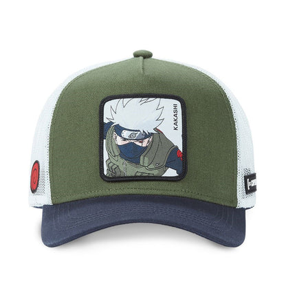 Gorra Trucker Caplabs - Edición Anime "KAKASHI HATAKE" (Green & Navy)