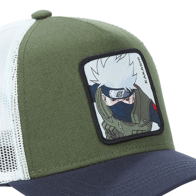 Gorra Trucker Caplabs - Edición Anime "KAKASHI HATAKE" (Green & Navy)