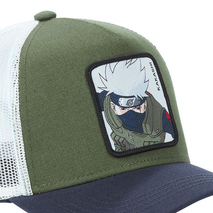 Gorra Trucker Caplabs - Edición Anime "KAKASHI HATAKE" (Green & Navy)