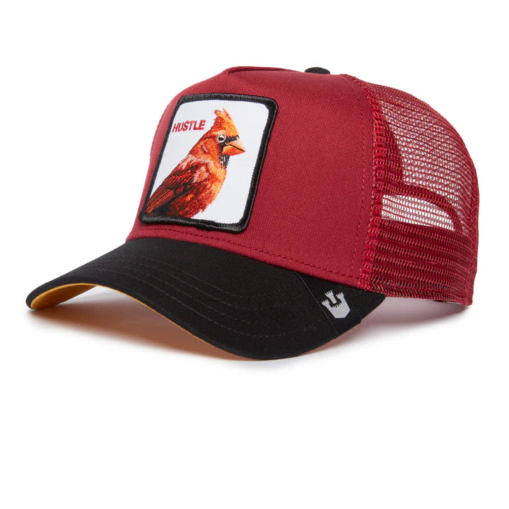 Gorra Trucker Goorin Bros. - Edición "CARDINAL FAN" (Burdeo & Black)
