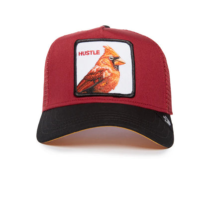 Gorra Trucker Goorin Bros. - Edición "CARDINAL FAN" (Burdeo & Black)