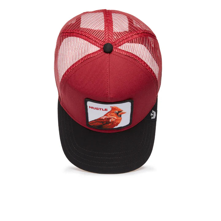 Gorra Trucker Goorin Bros. - Edición "CARDINAL FAN" (Burdeo & Black)