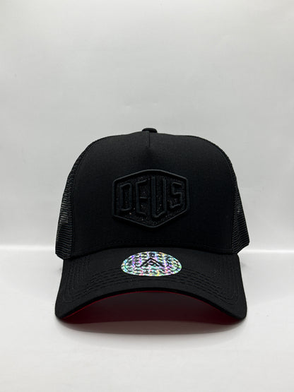 Gorra / Jockey AMBULA - Edición "DEUS Black Out" (Negro & Rojo)