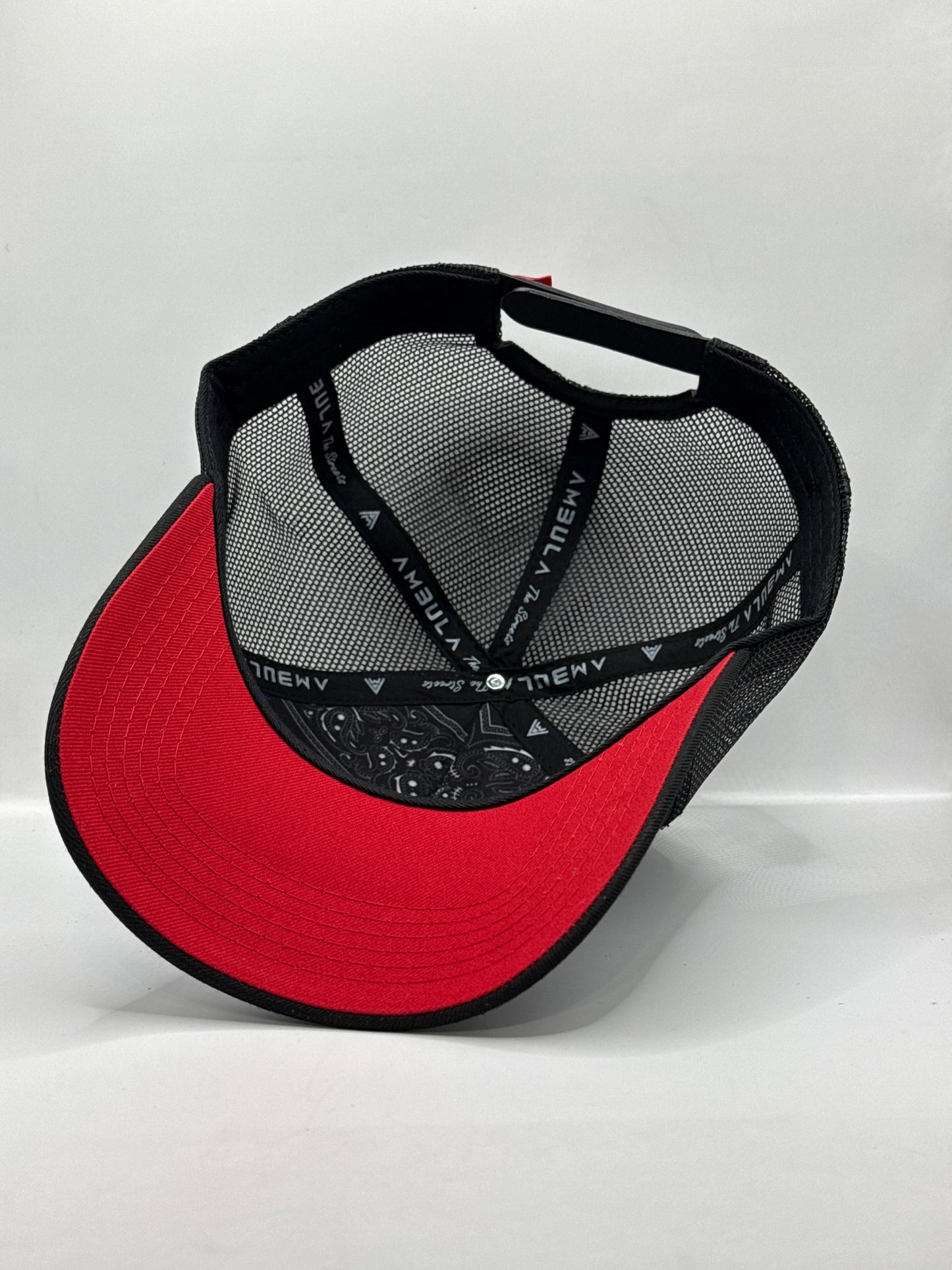 Gorra / Jockey AMBULA - Edición "FOUR ACES" (Negro & Rojo)