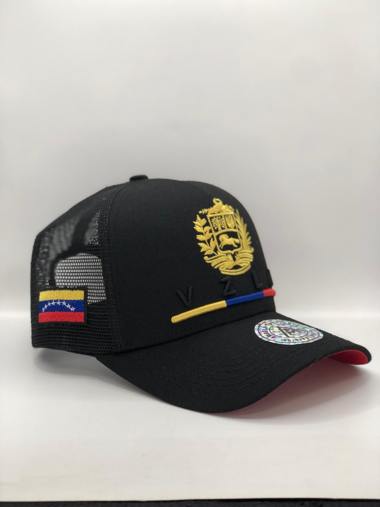 Gorra / Jockey AMBULA - Edición "VZLA ESCUDO" (Negro & Tricolor)