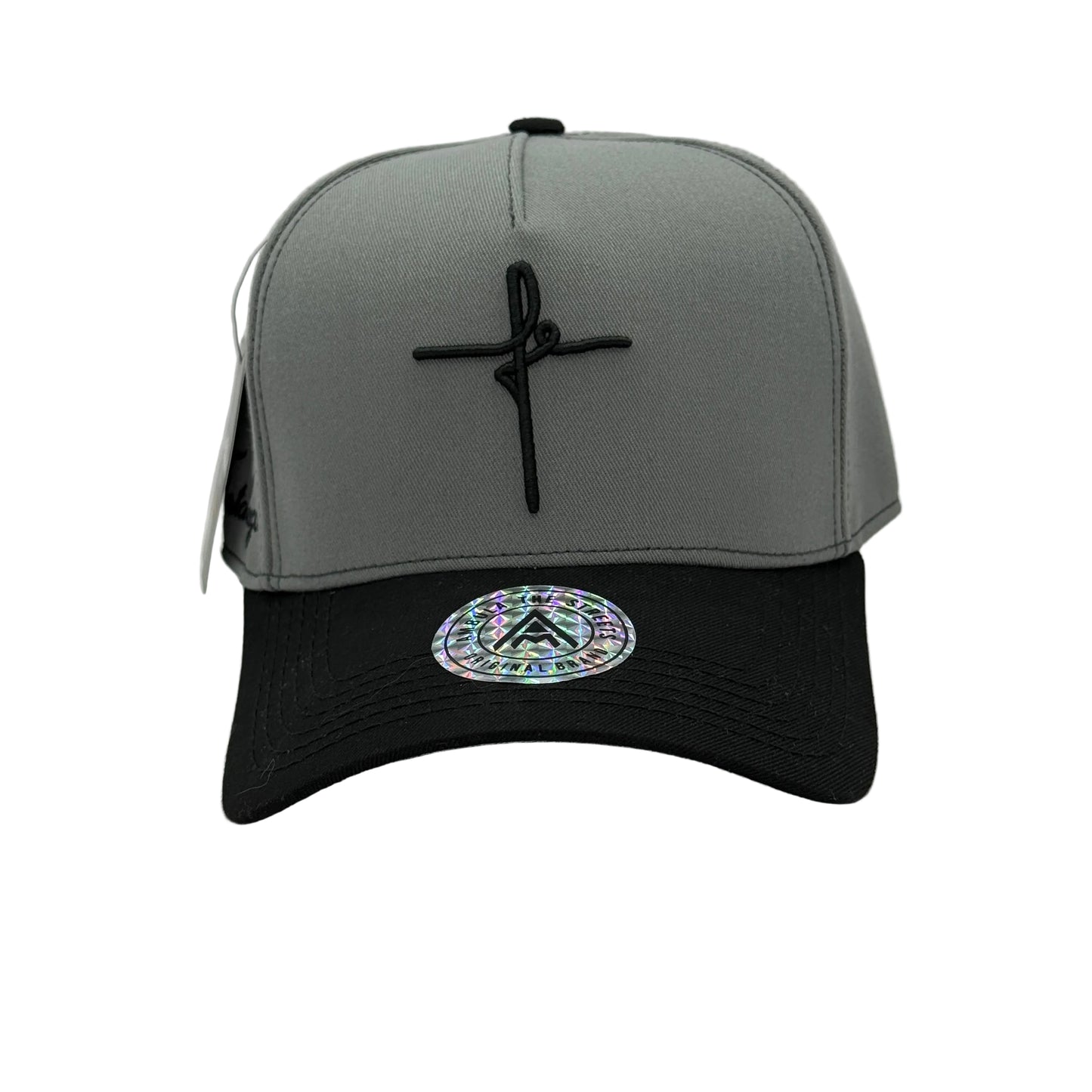 Gorra Baseball AMBULA - Edición "FE FORTALEZA" (Gris & Negro)